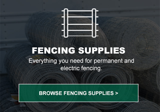 Fencing supplies - everything you need for permanent and electric fencing.