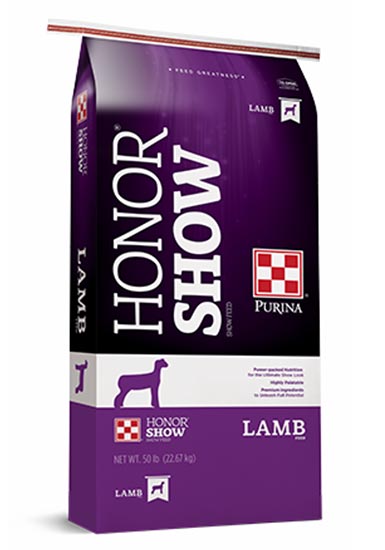 HONOR SHOW CHOW LAMB GROWER 18% TEXTURED w/ DX