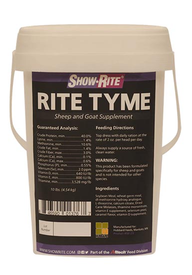 RITE TYME SHEEP AND GOAT SUPPLEMENT