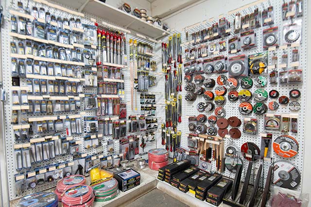 Corner of the hardware section at a Co-op location.