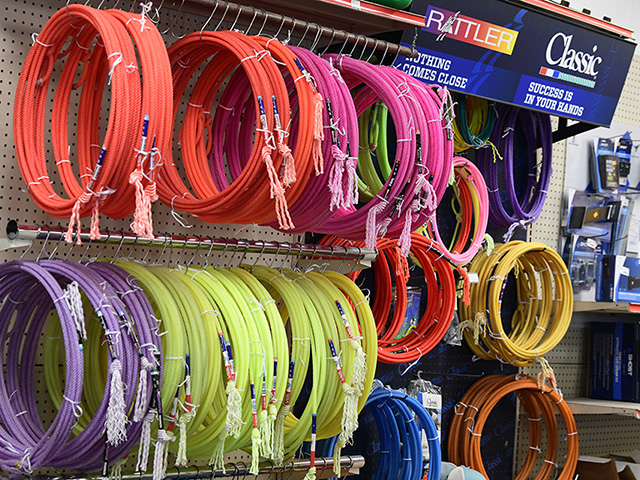 a variety of colorful rattler classic lassos
