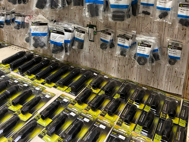 More miscellaneous Green Leaf irrigation and livestock watering system fittings, including pipe adapters, tees, elbows, and couplings available at Tennessee Valley Co-op.