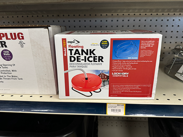 floating tank de icer