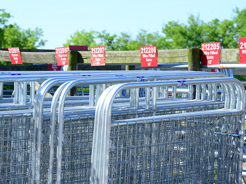 gates outside the Co-op for sale