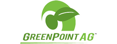 GreenPoint Ag logo with green leaf icon.