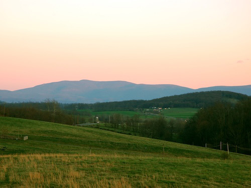 Rolling hills in Tennessee