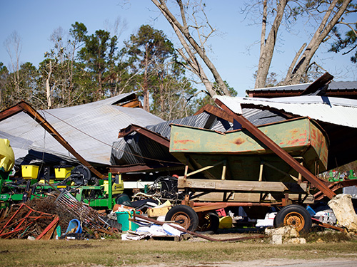 Damages from Hurricane Helene