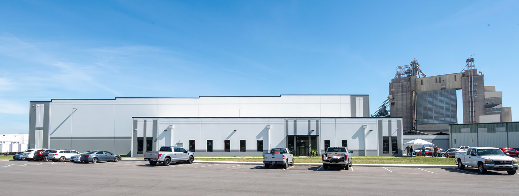 outside of the new Protrition Feed Mill