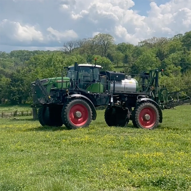 tractor in field