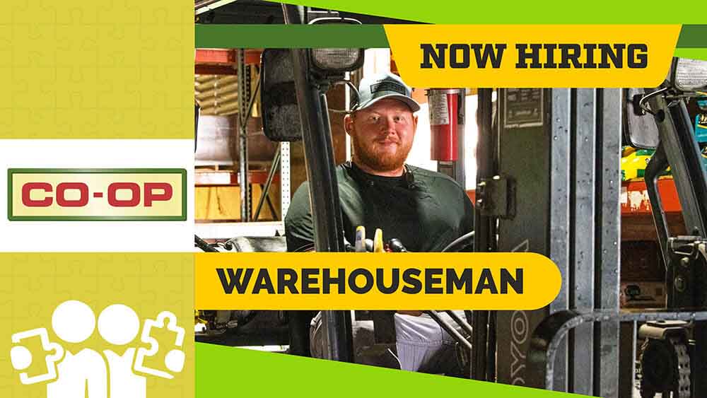 Now Hiring - Warehouseman