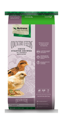 Nutrena® Country Feeds® Starter-Grower  18% - Medicated
