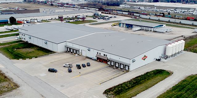 Aerial view of Effingham Warehouse Location