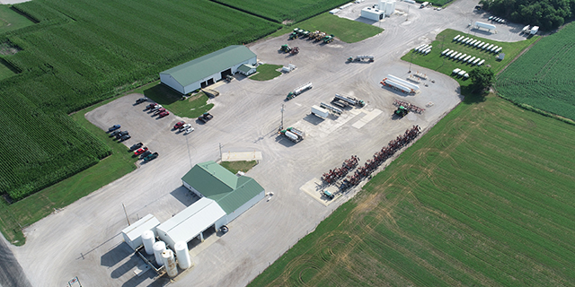 Aerial view of Lovington Location